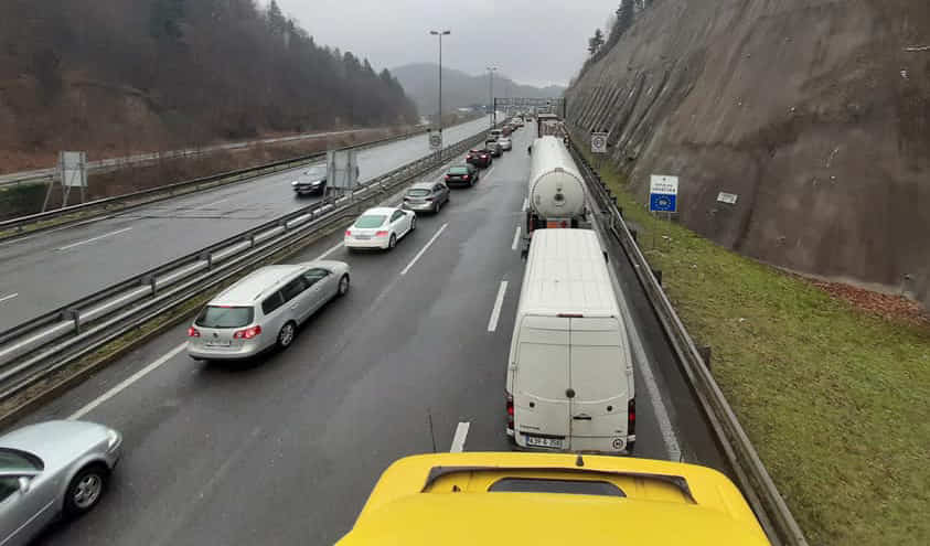 Udruga Convoy. Promjena ograničenja teretnog prometa na slovenskim cestama