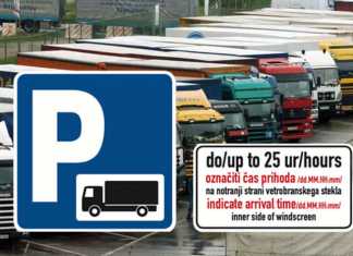 udruga Convoy. Parkiranje na autocesti u Sloveniji ograničeno je na 25 sati