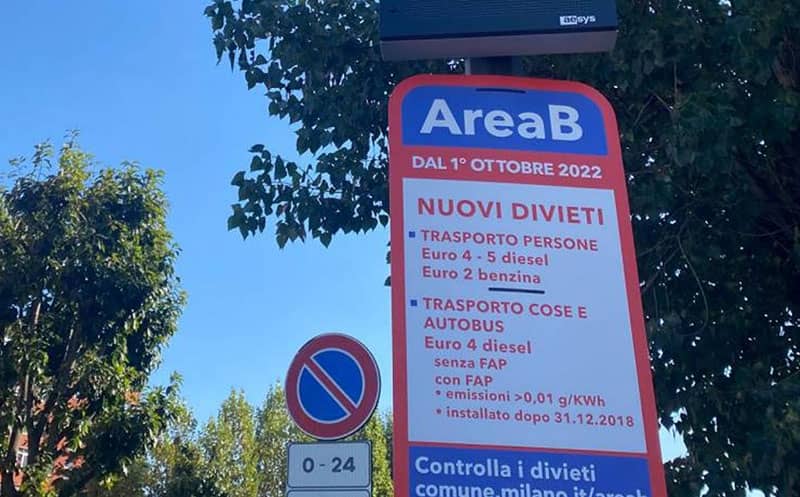 Nova regulacija za teretna vozila u zoni B Milano