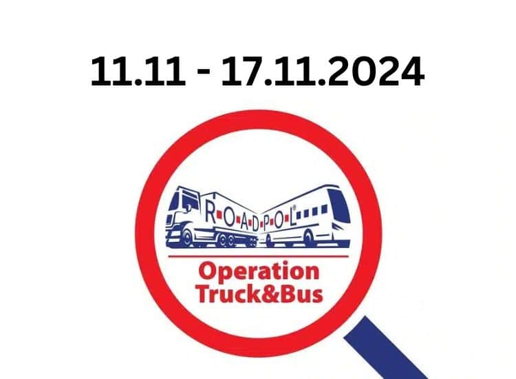 ROADPOL operacija Truck & Bus 11.11 - 17.11.2024