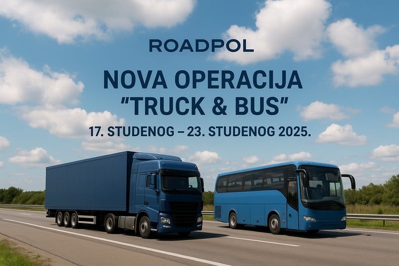ROADPOL provodi operaciju Truck & Bus od 17. do 23. studenog 2025.