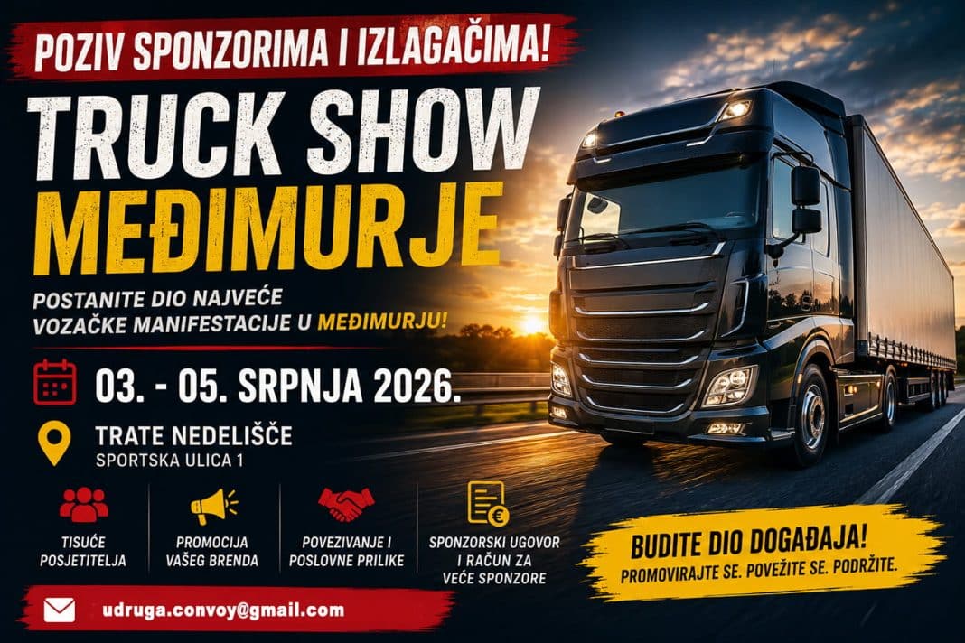 Poziv sponzorima, Truck Show Međimurje 2026