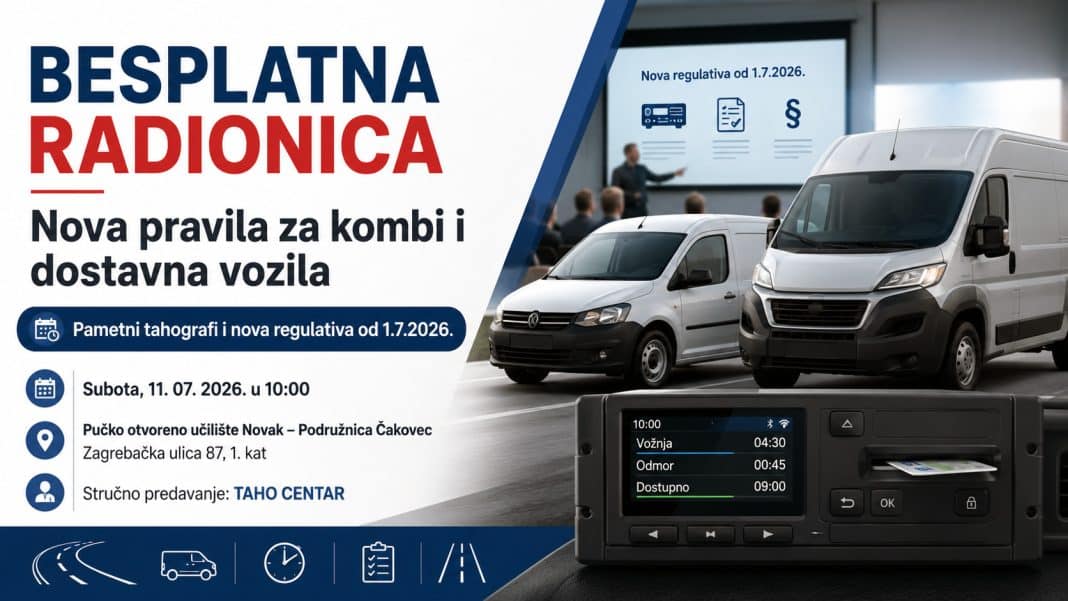 Besplatna radionica - kombi i dostavna vozila te pametni tahografi