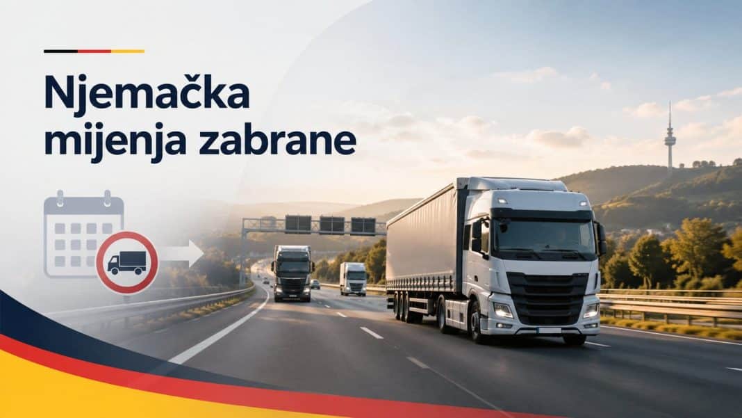Njemačka mijenja blagdanske zabrane za kamione